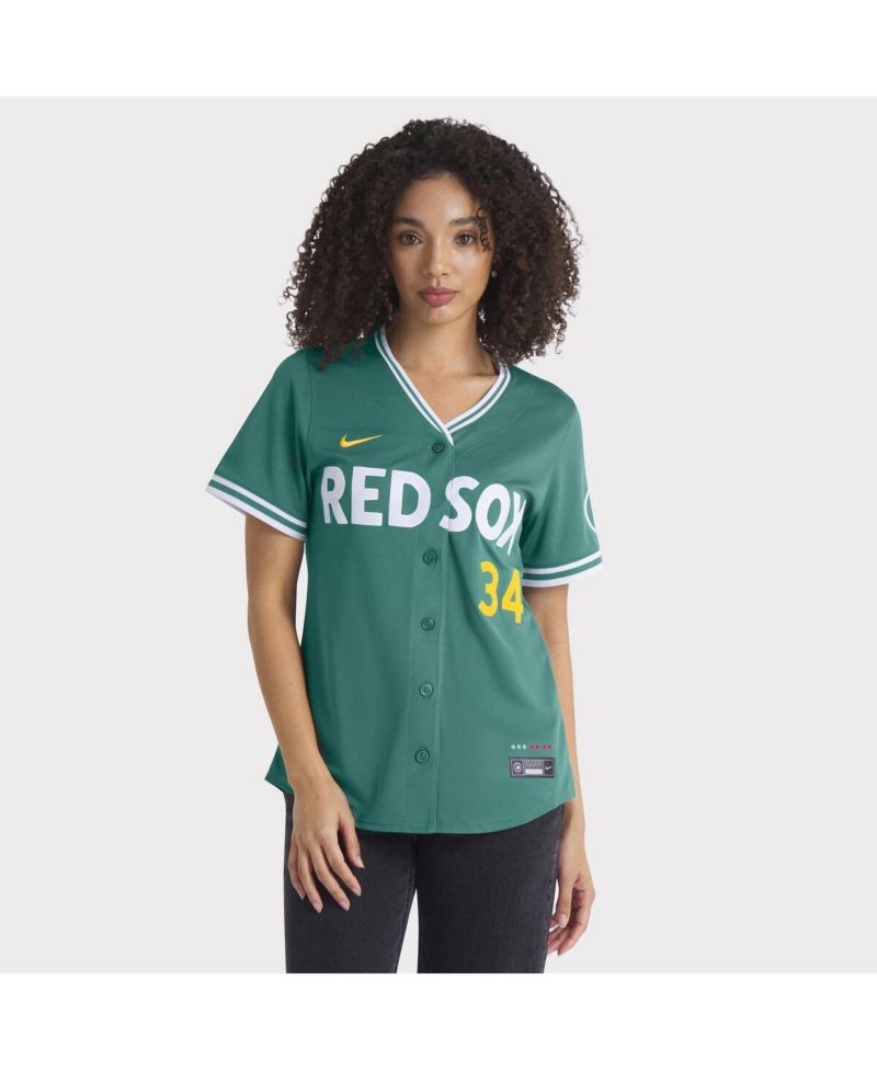 Women's David Ortiz Green Boston Red Sox 2025 City Connect Limited Retired Player Jersey
