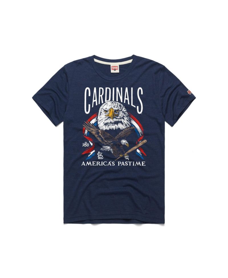 Men's Navy St. Louis Cardinals America's Pastime Tri-Blend T-Shirt