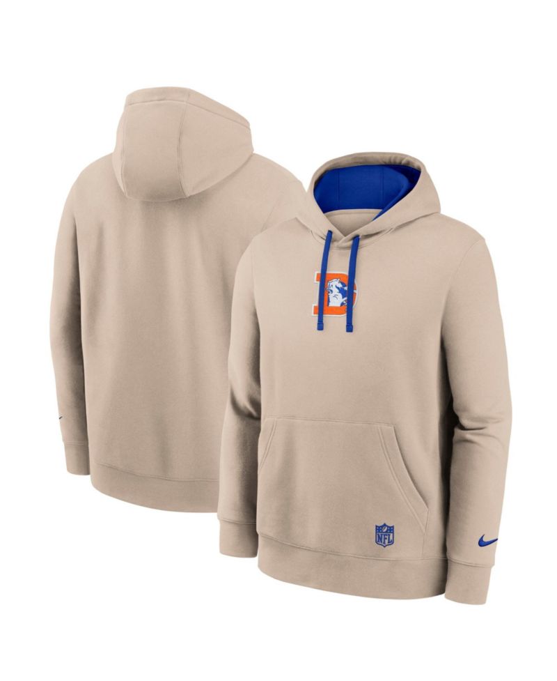 Men's Sand Denver Broncos Rewind Club Hoodie