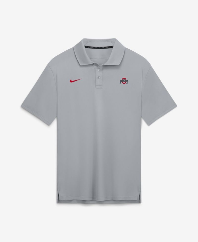 Men's Gray Ohio State Buckeyes Par Dri-FIT Polo Shirt