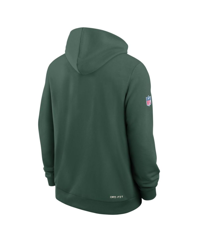 Men's Green Bay Packers Sideline Standard Issue Quarterback Scramble Dri-FIT Full-Zip Hoodie