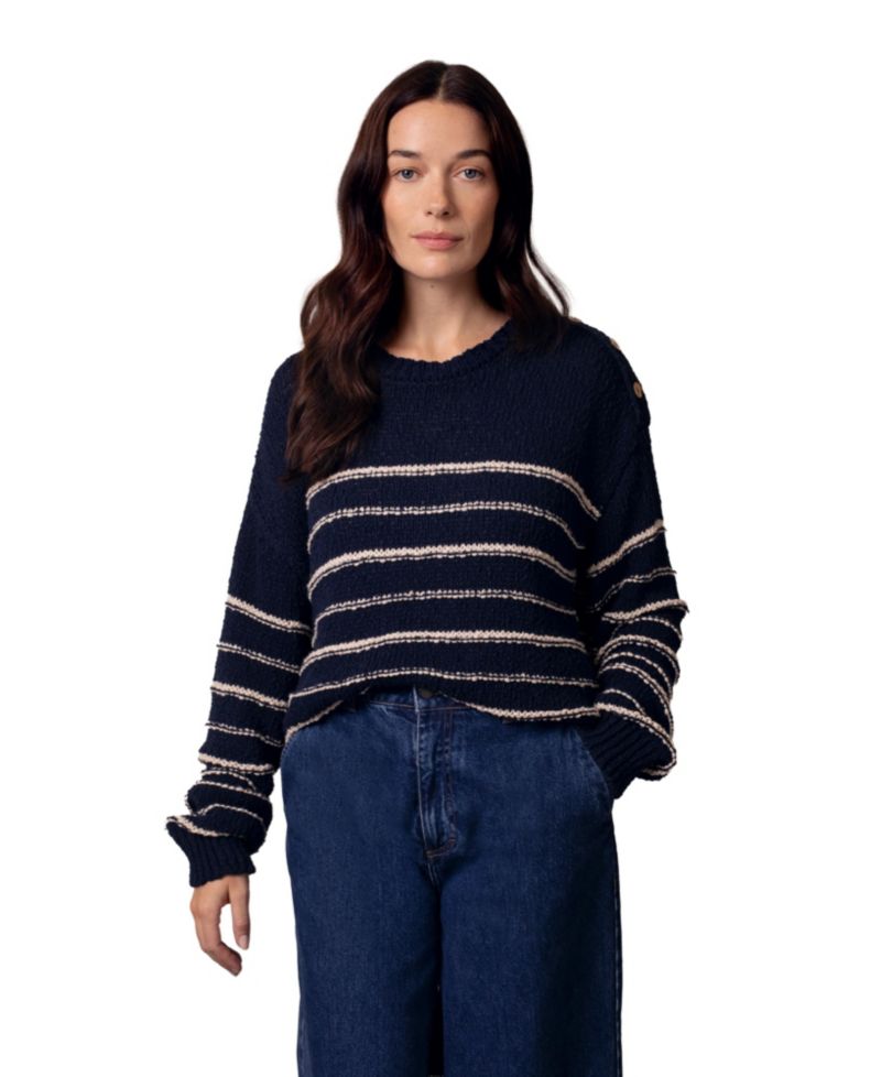 Women's Linen Cotton Breton Sweater
