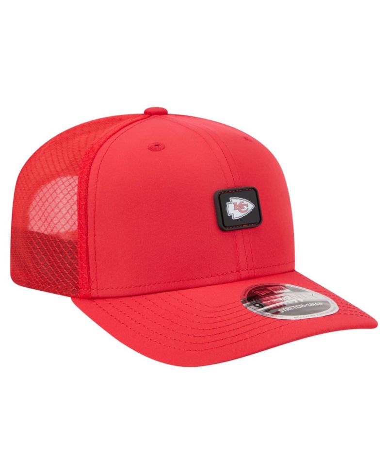 Men's Red Kansas City Chiefs Micro Badge 9SEVENTY Adjustable Hat