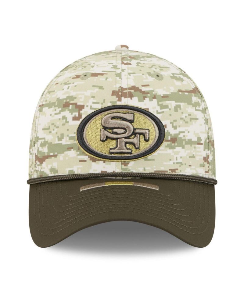 Men's Camo/Dark Green/Dark Green San Francisco 49ers 2025 Salute to Service 39THIRTY Flex Hat