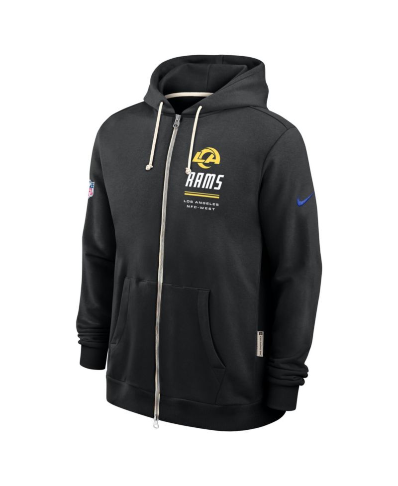 Men's Los Angeles Rams Standard Issue Quarterback Scramble Full-Zip Loose-Fit Hoodie