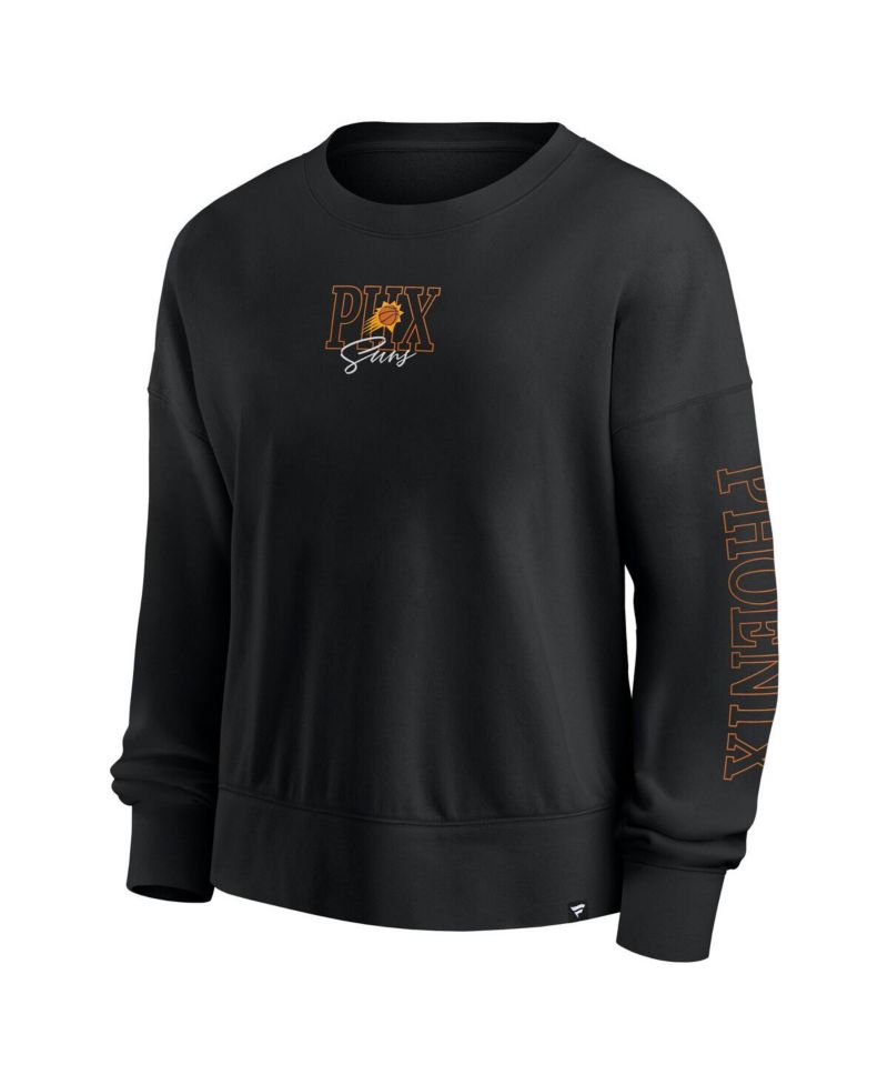 Women's Black Phoenix Suns Oversized Game Day Pullover Sweatshirt