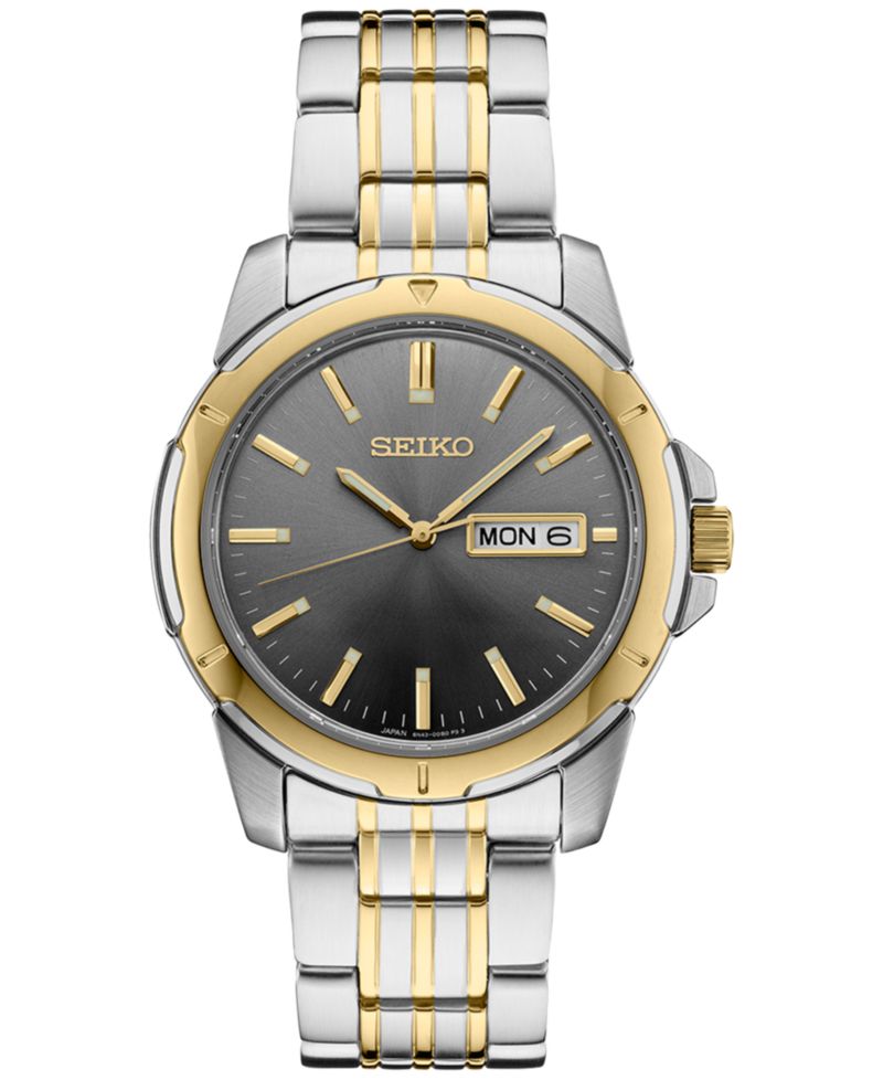 Men's Essentials Two-Tone Stainless Steel Bracelet Watch 39mm