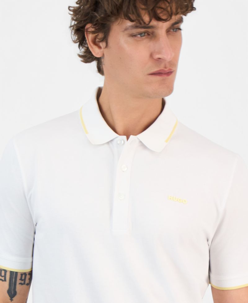 Men's Cotton-Blend Tipping Polo Shirt