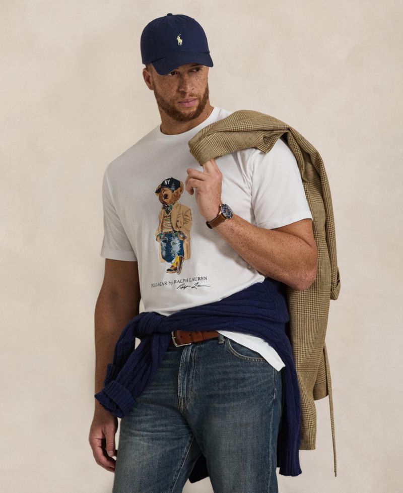 Men's Big & Tall Polo Bear Graphic Regular-Fit T-Shirt