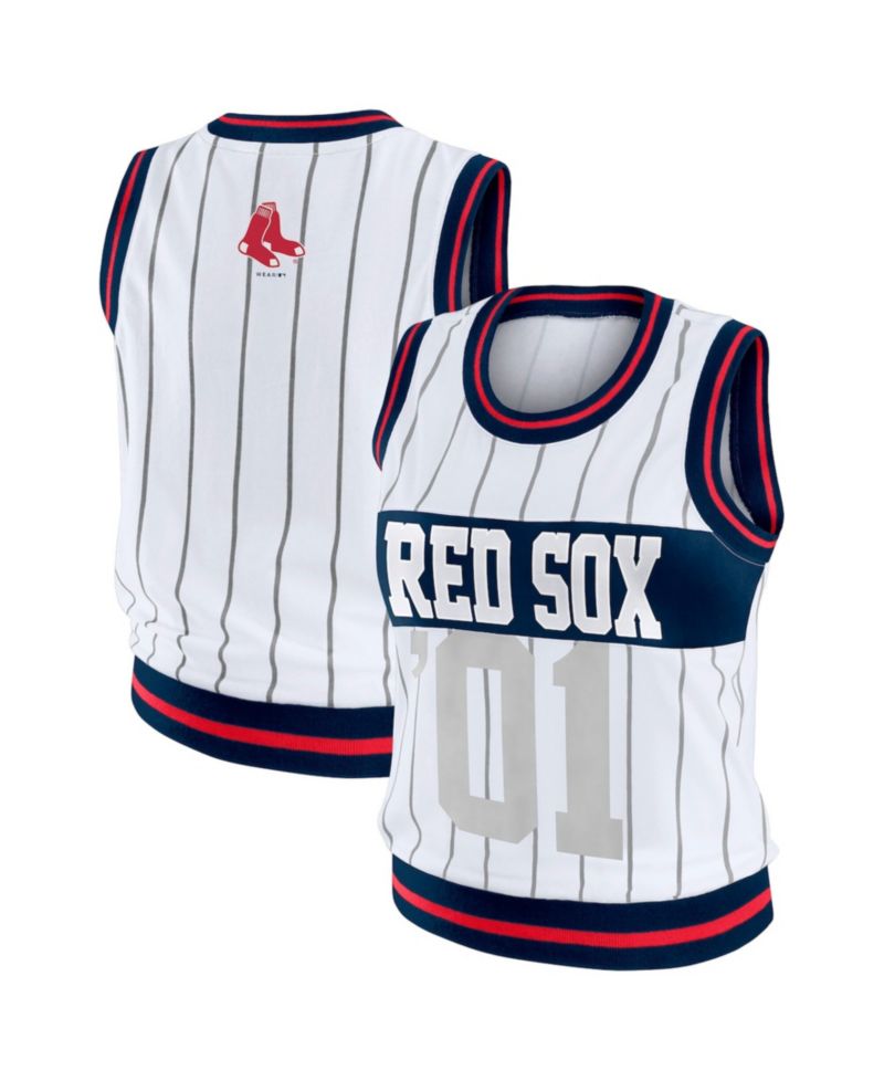 Women's WEAR by Erin Andrews White Boston Red Sox Sporty Tank Top