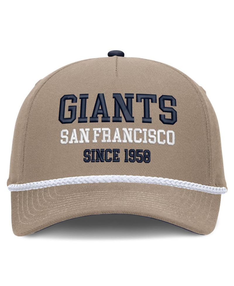 Men's Khaki San Francisco Giants Father's Day Rope Rise Adjustable Hat