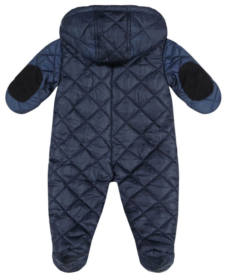 Baby Boys' Barn Quilt Quilted Sherpa-Lined One-Piece Snowsuit