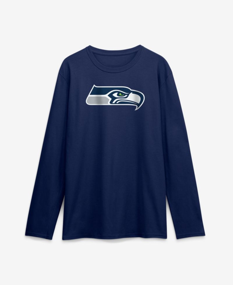 Men's College Navy Seattle Seahawks Primary Logo Long Sleeve T-Shirt