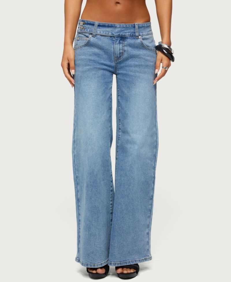 Women's Dale Low-Rise Straight-Leg Stretchy Jeans, 31" Inseam