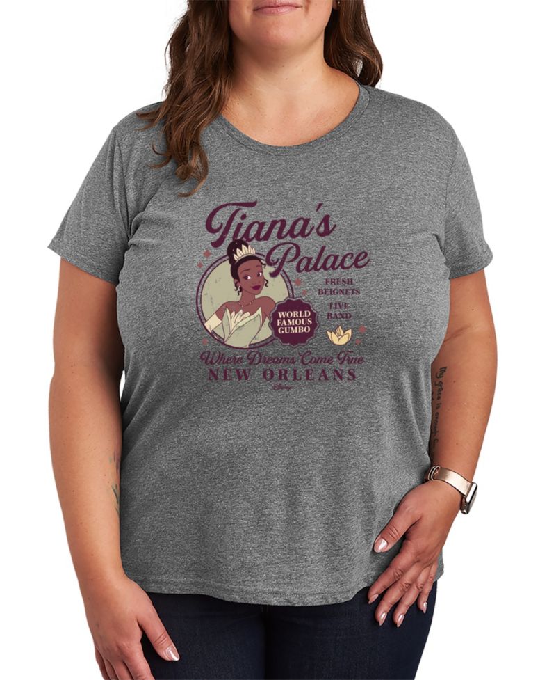 Plus Size Disney Princess Tianas Palace Short-Sleeve Graphic T-Shirt