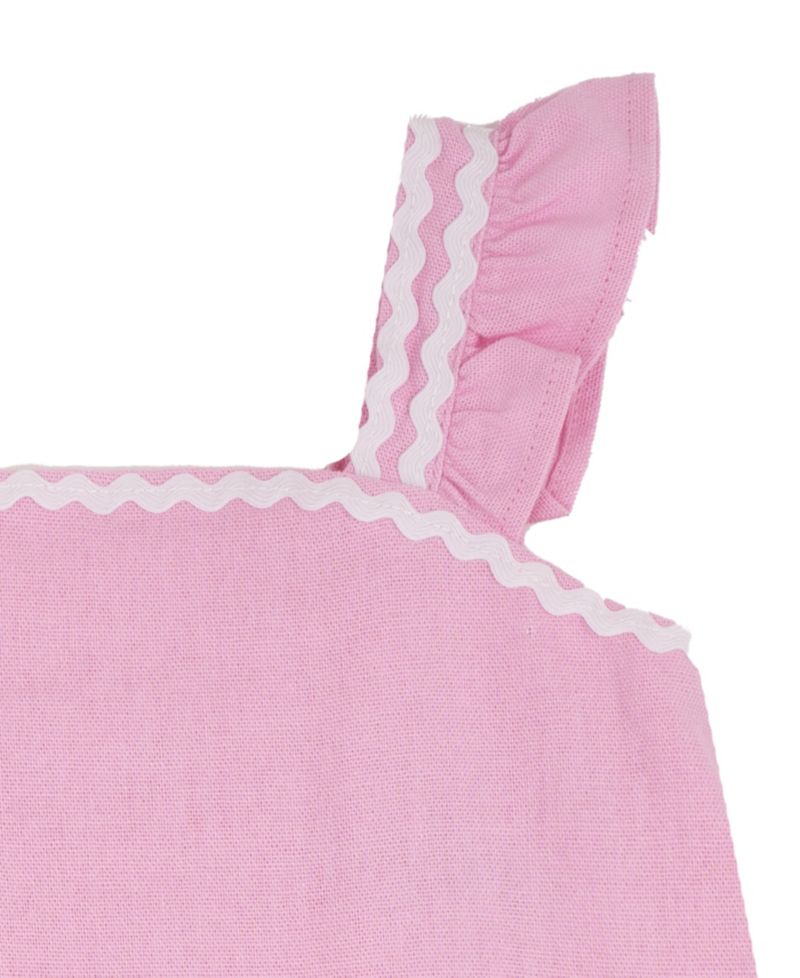 Baby Girls' Flutter Sleeve Top and Elastic Waistband Shorts, 2-Piece Set