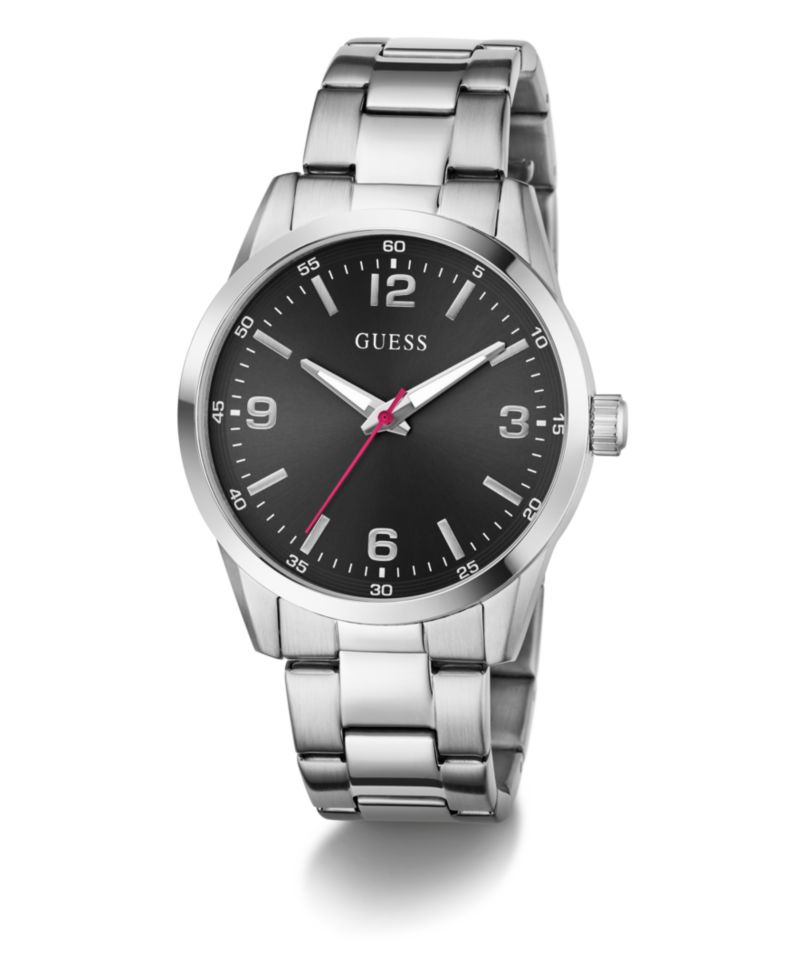 Men's Quartz Silver-Tone Stainless Steel Watch 40mm