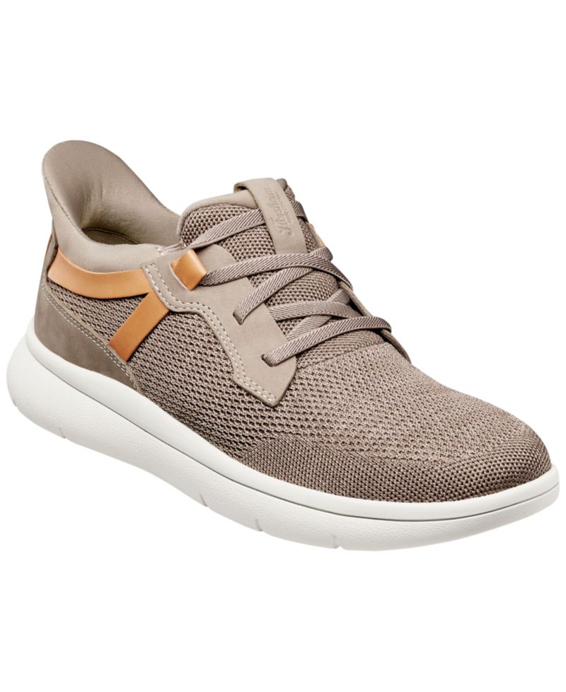 Men's Fleet Knit Elastic Lace Slip-On Sneakers