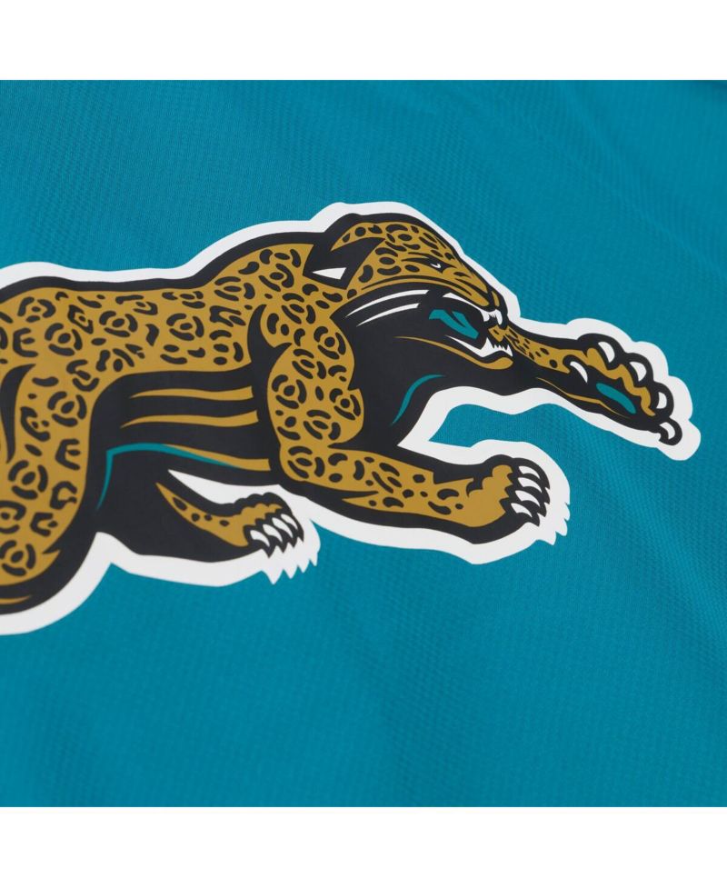 Men's Teal Jacksonville Jaguars Coaches Full-Snap Hooded Windbreaker Jacket