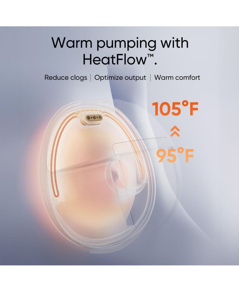 Security Eufy S1 Pro Wearable Breast Pump with HeatFlow Technology