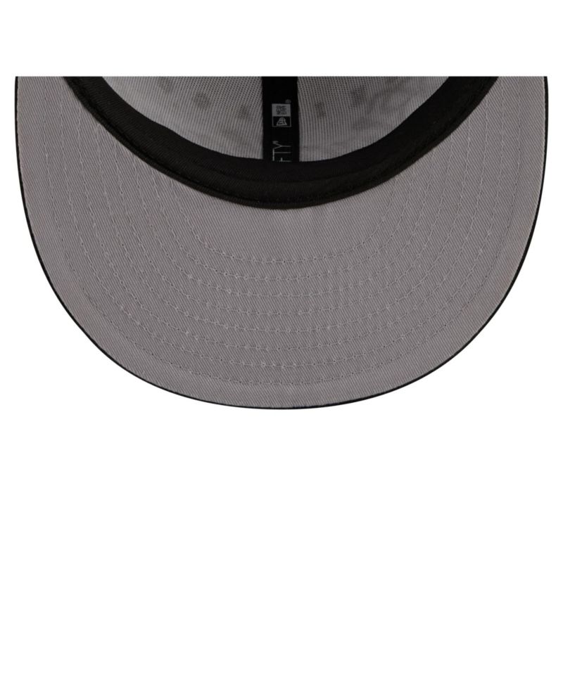Men's White/Black Chicago Blackhawks Scripted 59FIFTY Fitted Hat