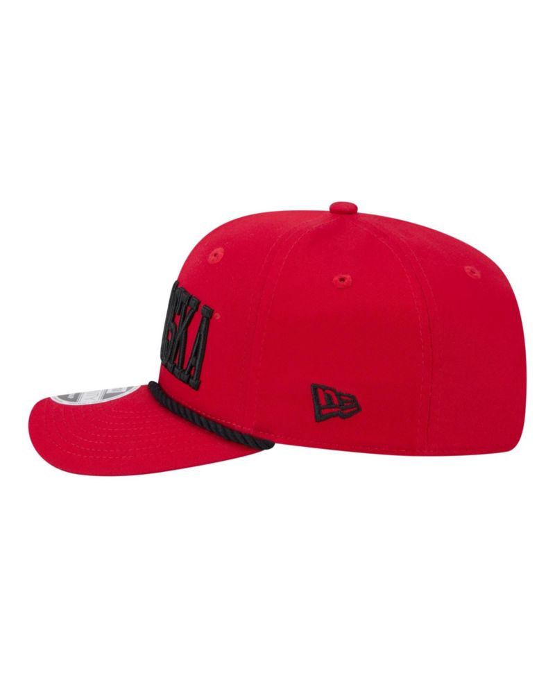 Men's Scarlet Nebraska Huskers Wordmark Rope 9SEVENTY Stretch-Snap Hat