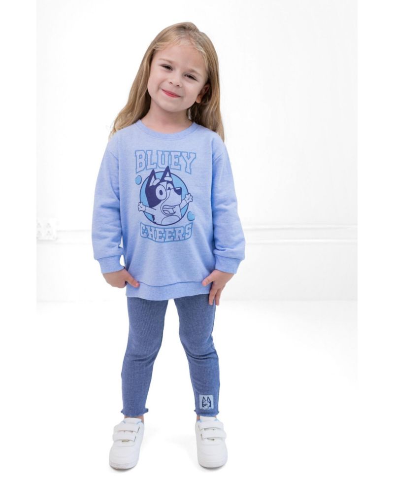 Girls' 5-12 2-Piece Sweatshirt and Leggings Set