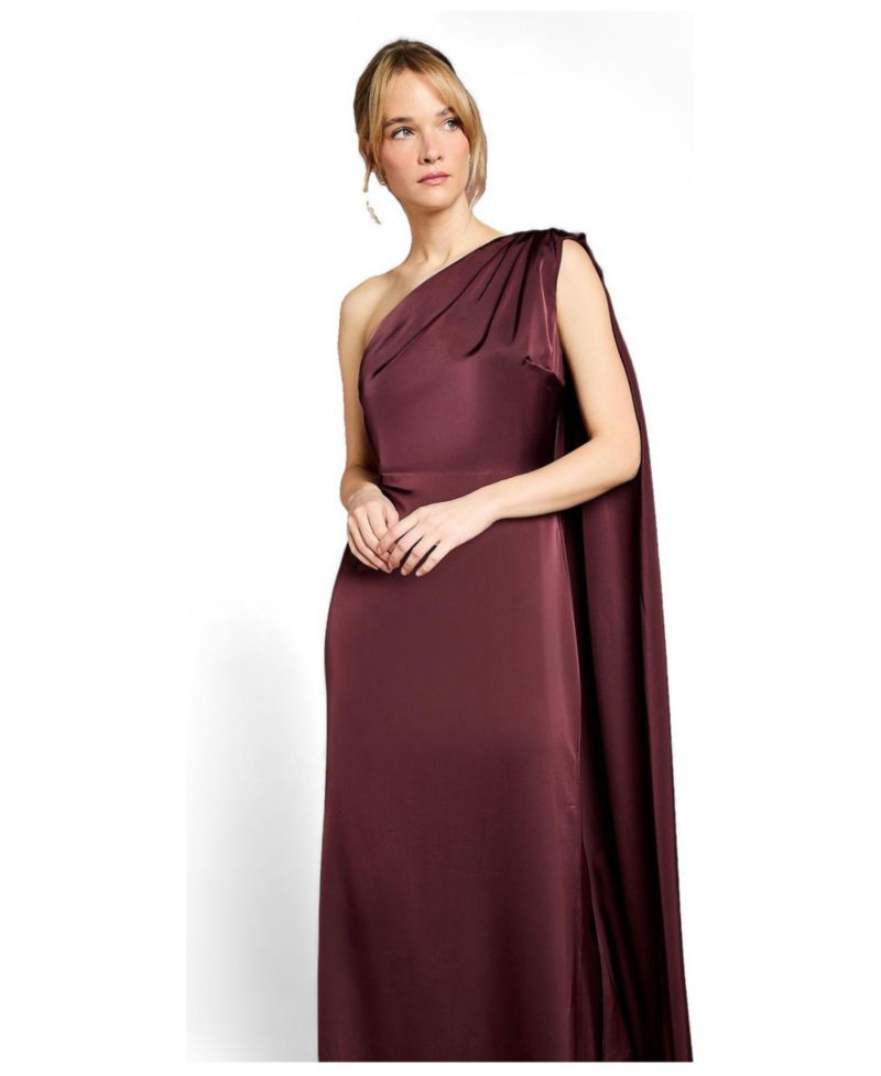 Women's One Shoulder Maxi Dress
