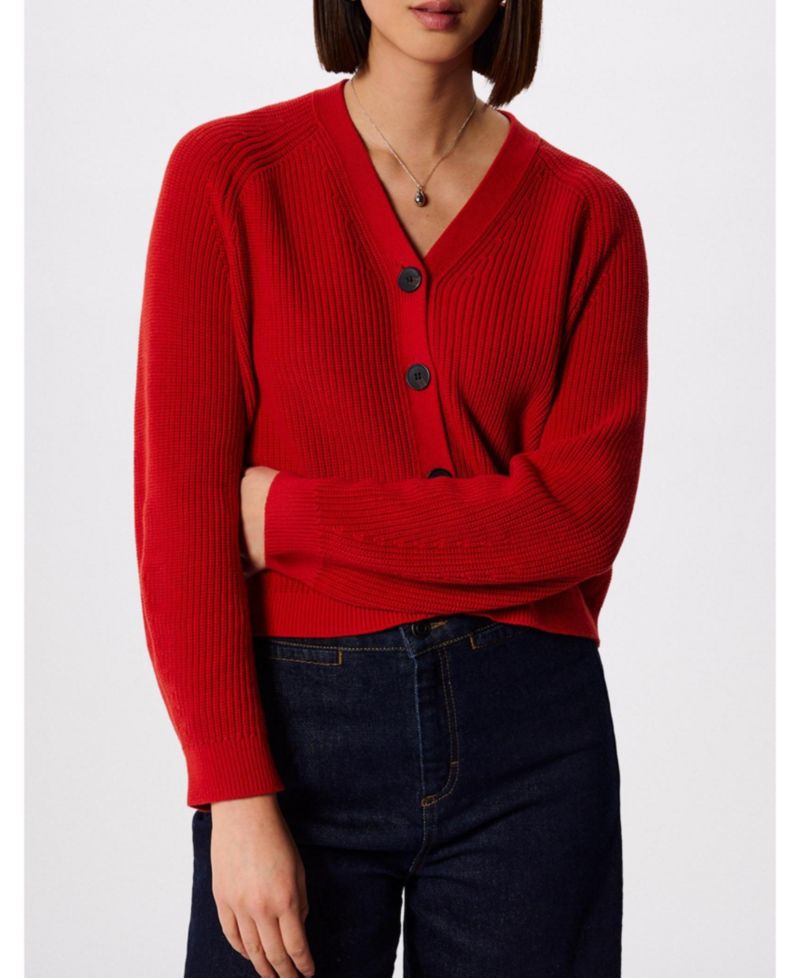 Women's Cotton V-Neck Cardigan