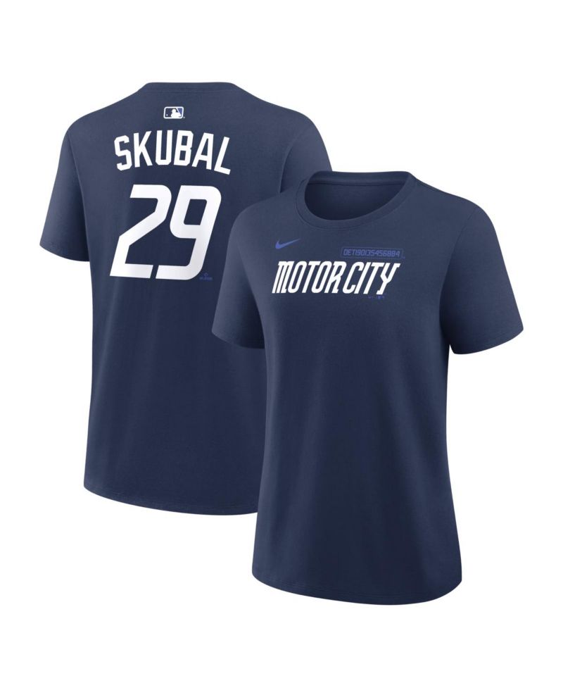 Women's Tarik Skubal Navy Detroit Tigers City Connect Name & Number T-Shirt