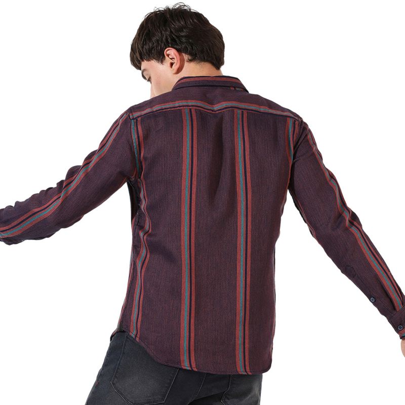 Men's Striped Casual Shirt
