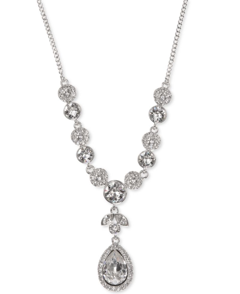 Multi-Crystal Y-Neck Necklace