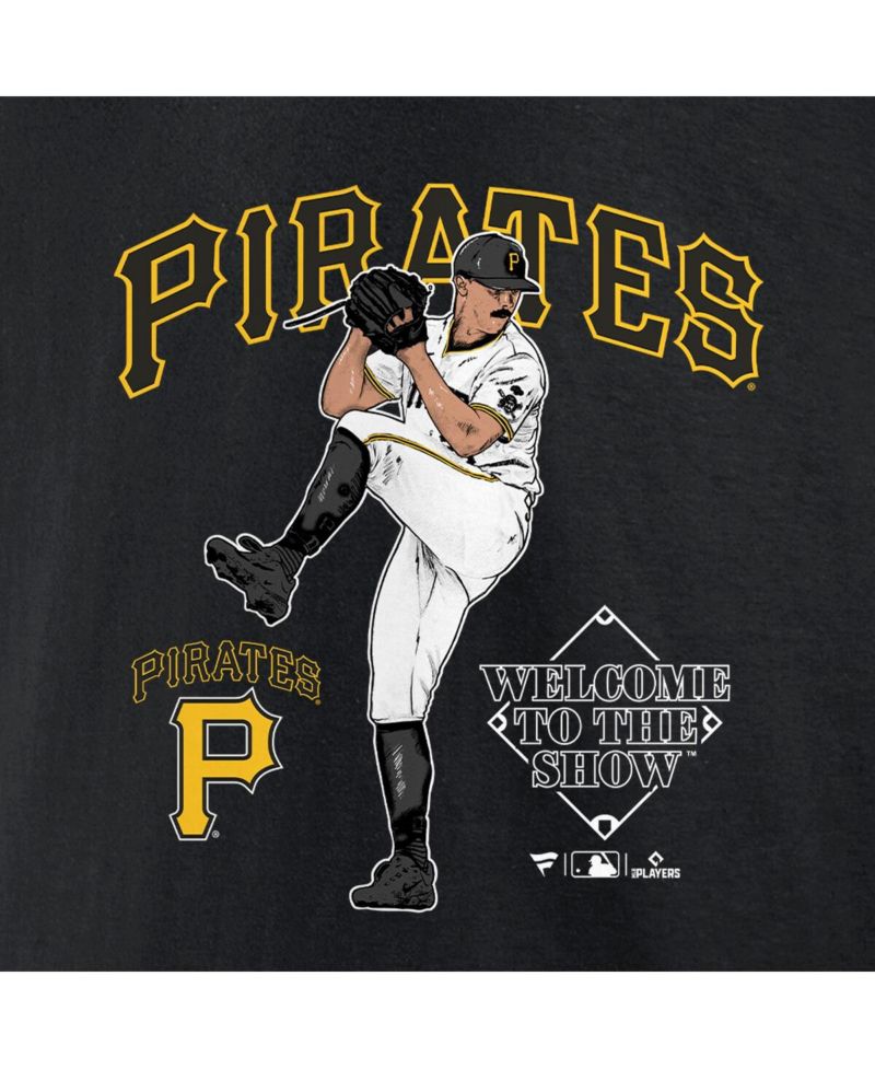 Men's Paul Skenes Black Pittsburgh Pirates Welcome To The Show T-Shirt