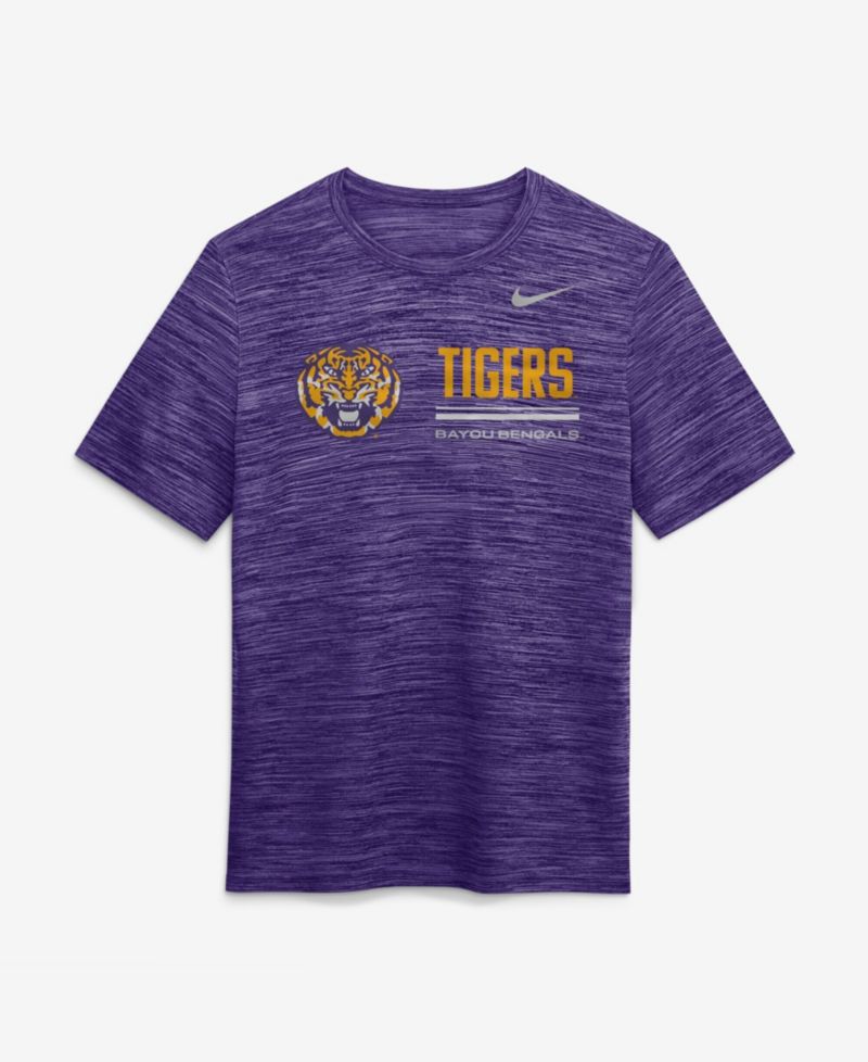 Men's Purple LSU Tigers Sideline Velocity Dri-FIT T-Shirt