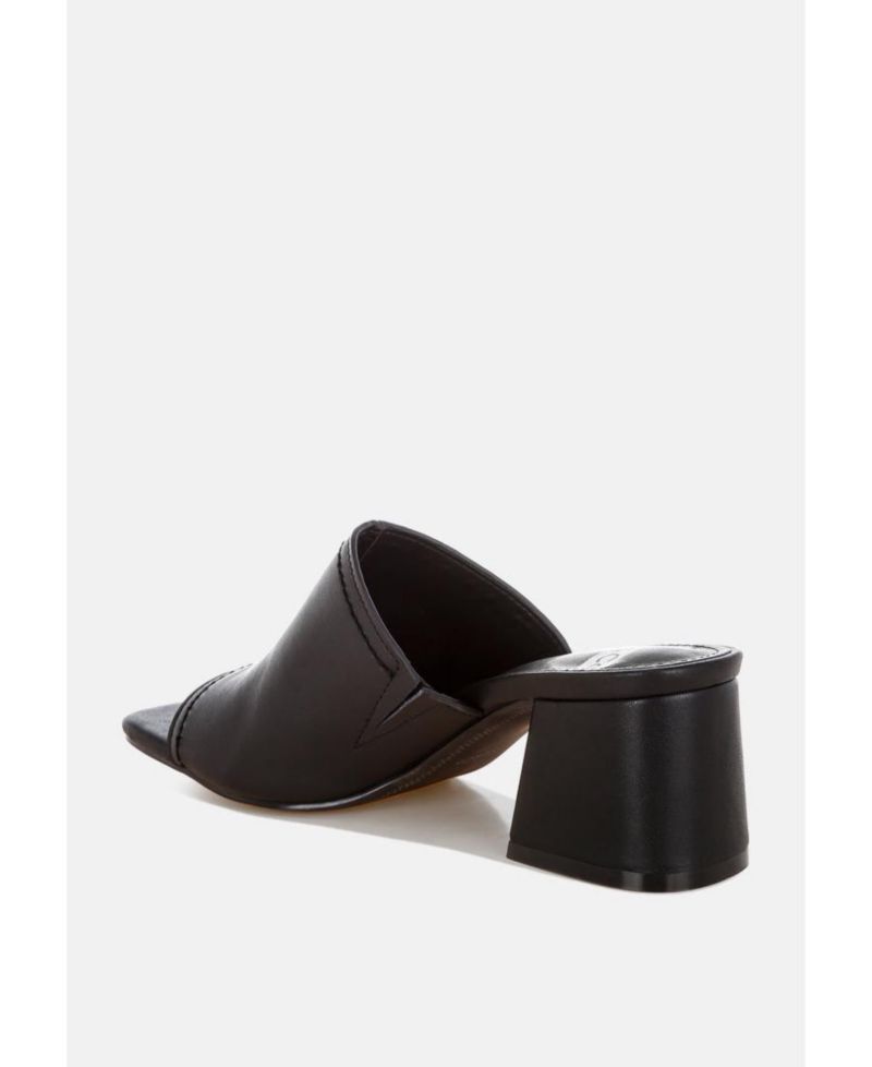 Rag and Co Womens Wuling Slip-On Soft Leather Heels