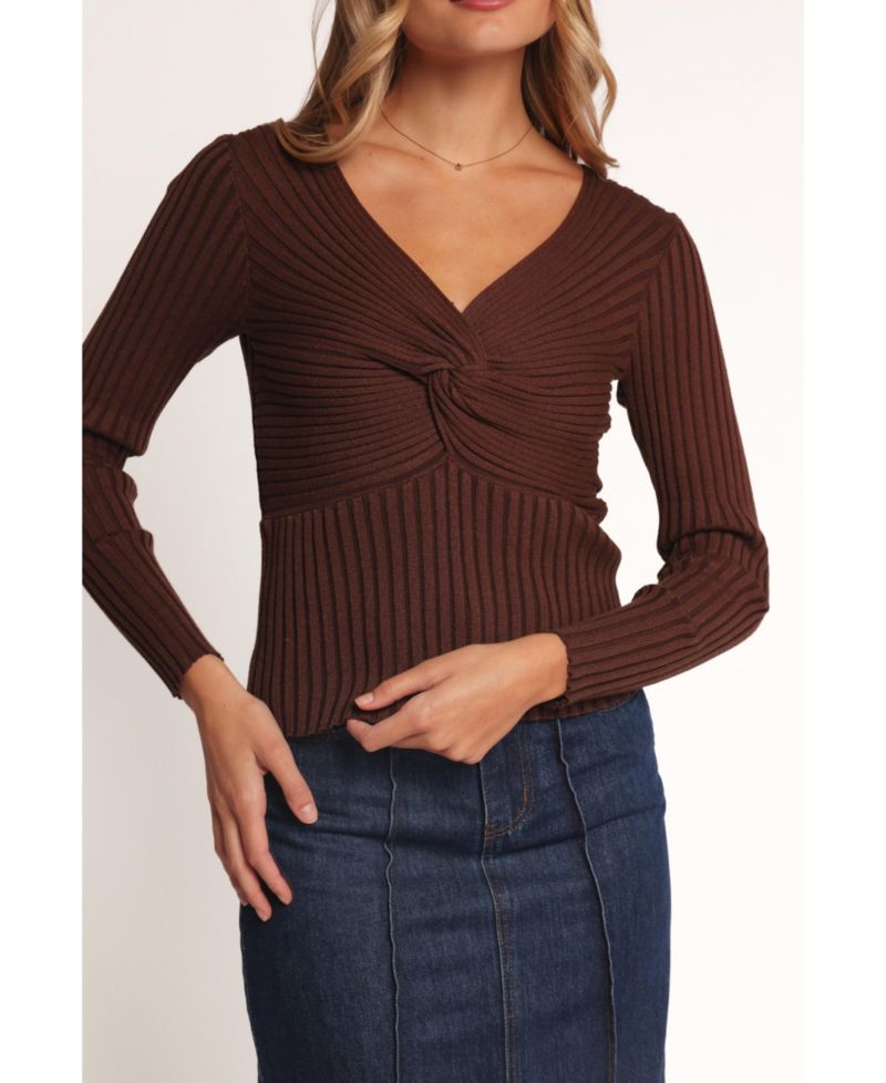 Women's Demi Twist Detail Knit Top