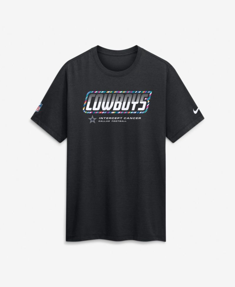 Men's Black Dallas Cowboys 2026 NFL Cruical Catch Sideline Dri-Fit T-Shirt