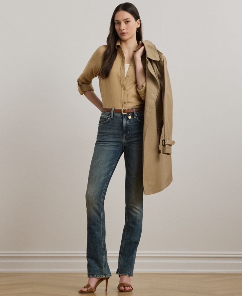 Petite 100% Linen Relaxed-Fit Shirt
