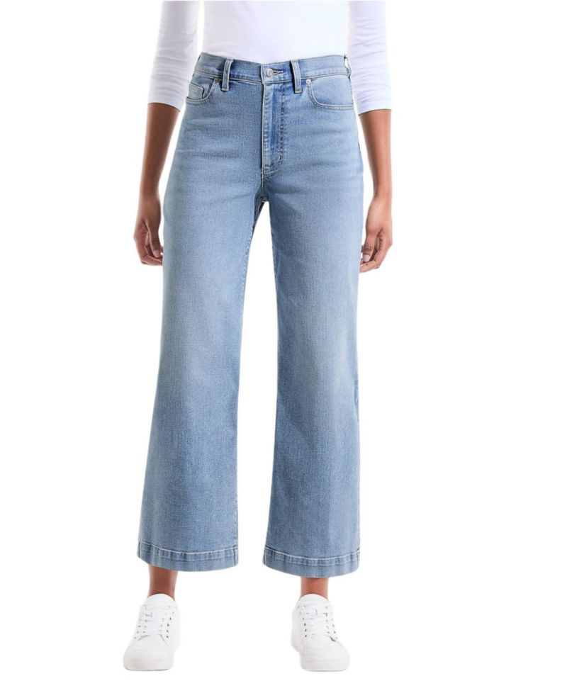 Women's Recover Denim High Rise Wide Leg Crop Jeans