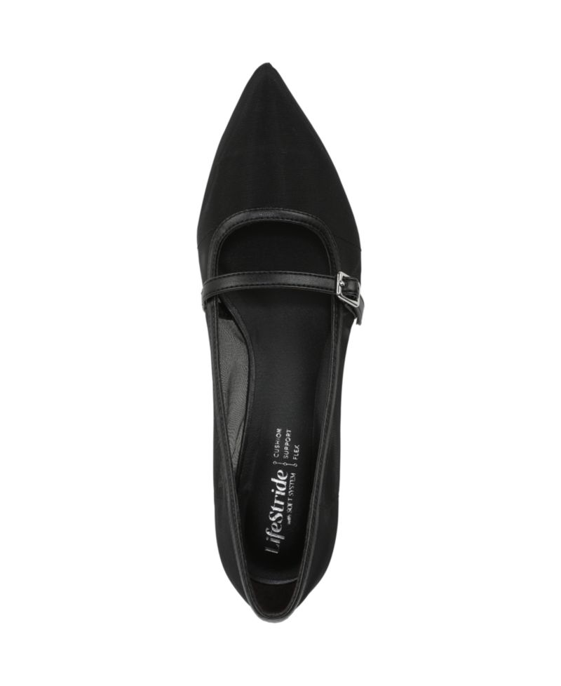Women's Madelyn Mary Jane Pointed Toe Kitten Heel Pumps