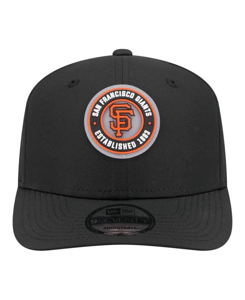 Men's Black San Francisco Giants Circle 9SEVENTY Adjustable Hat