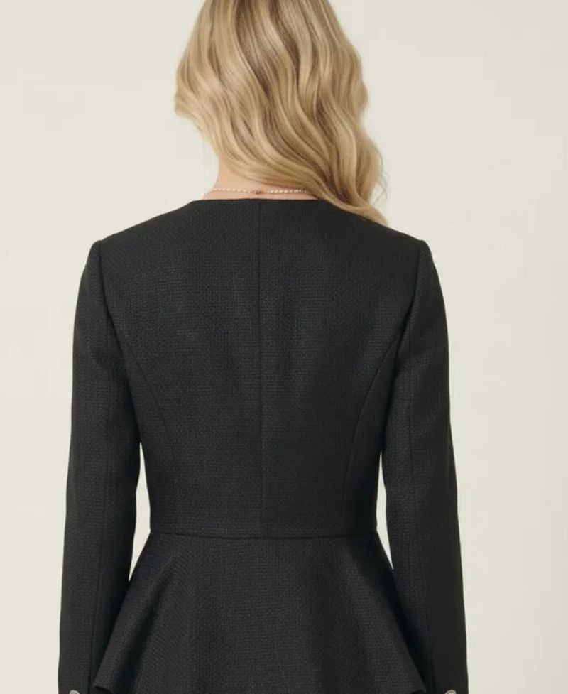 Women's Textured Peplum Blazer