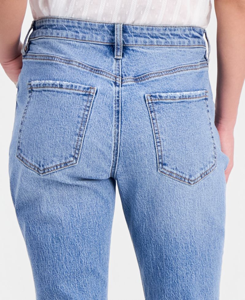 Petite Embroidered Bootcut Jeans