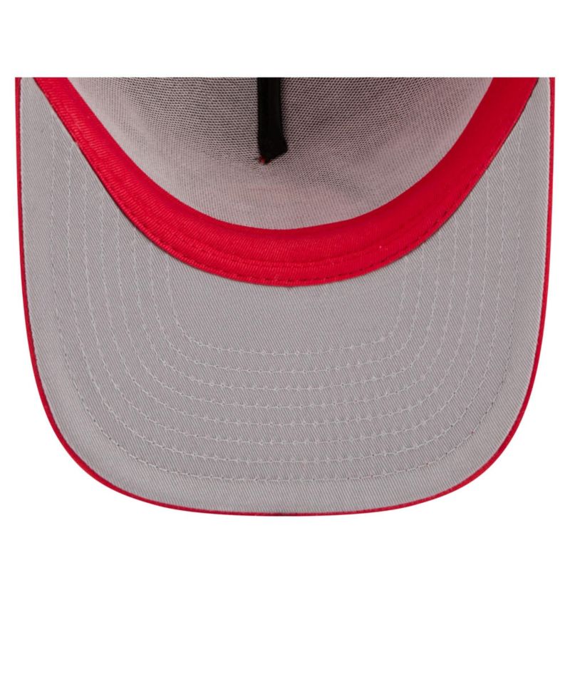 Men's and Women's Red Indiana Fever Worn Foam Front 9FIFTY A-Frame Trucker Rope Snapback Hat