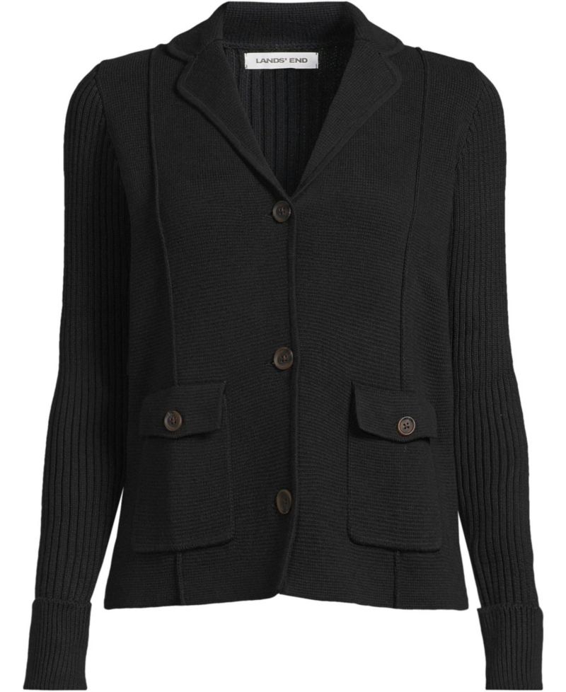Women's Drifter Ribbed Collared Blazer Sweater