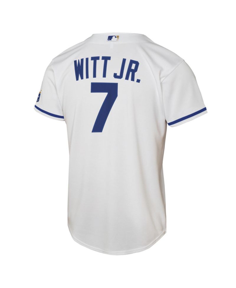 Big Boys and Girls Bobby Witt Jr. White Kansas City Royals Home Stadium Jersey