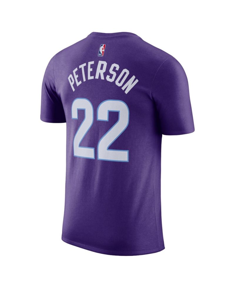 Men's and Women's Darryn Peterson Purple Utah Jazz Icon Edition Name & Number T-Shirt