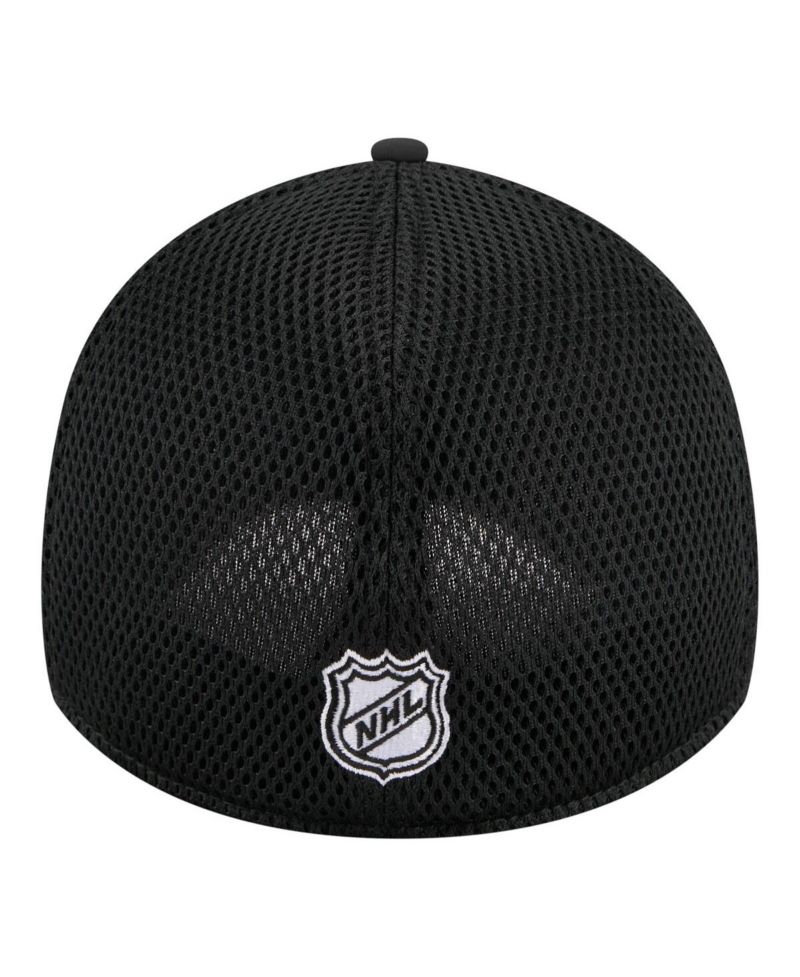 Men's Black Pittsburgh Penguins Logo 39THIRTY Flex Hat