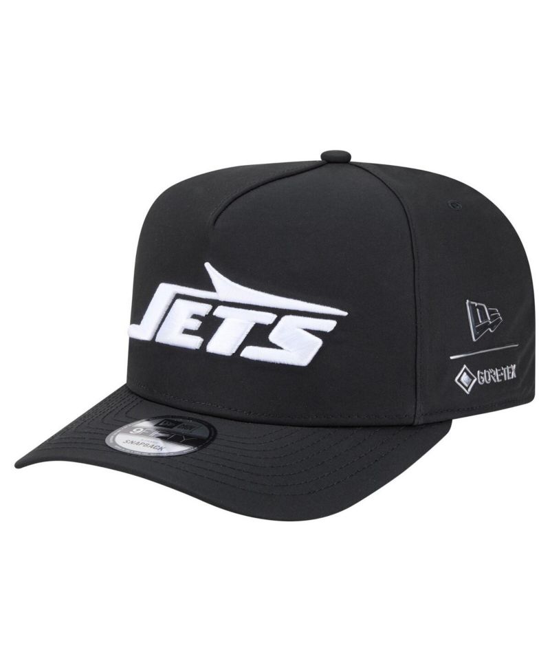 Men's Black New York Jets Gore-Tex A-Frame 9FIFTY Adjustable Hat