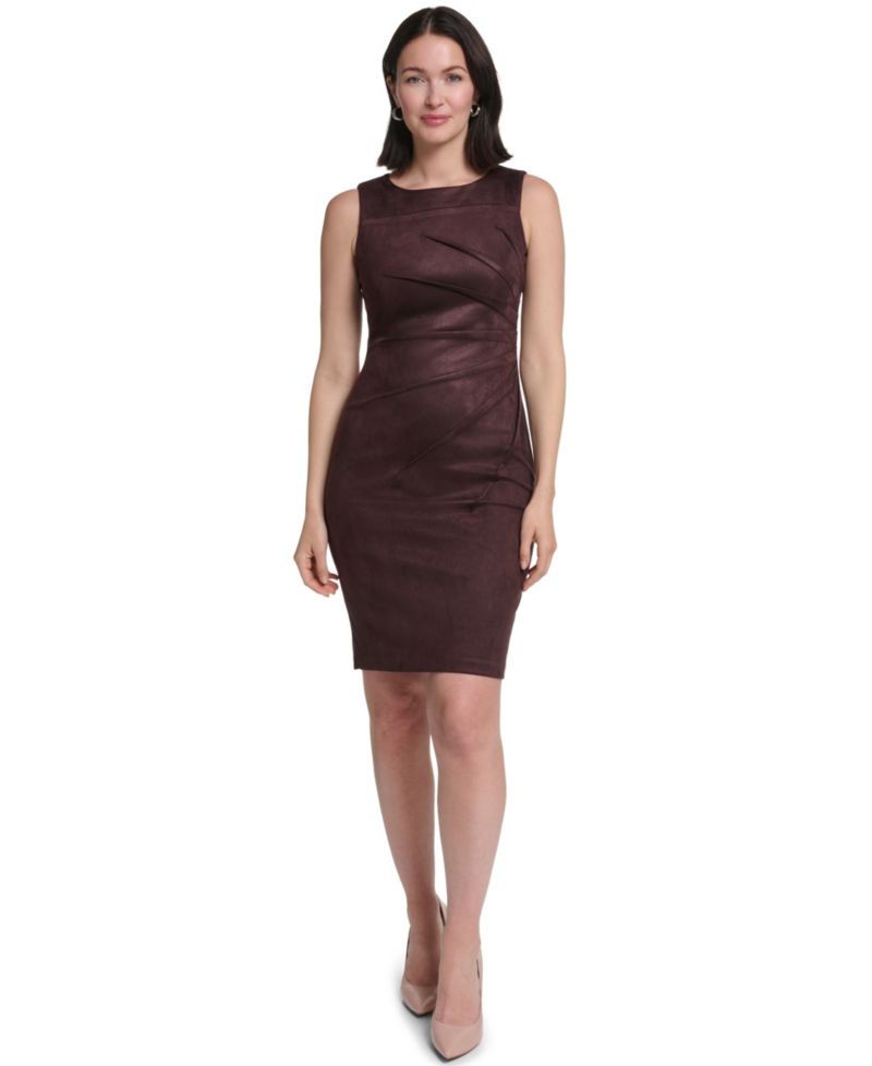 Women's Sleeveless Crew Neck Dress